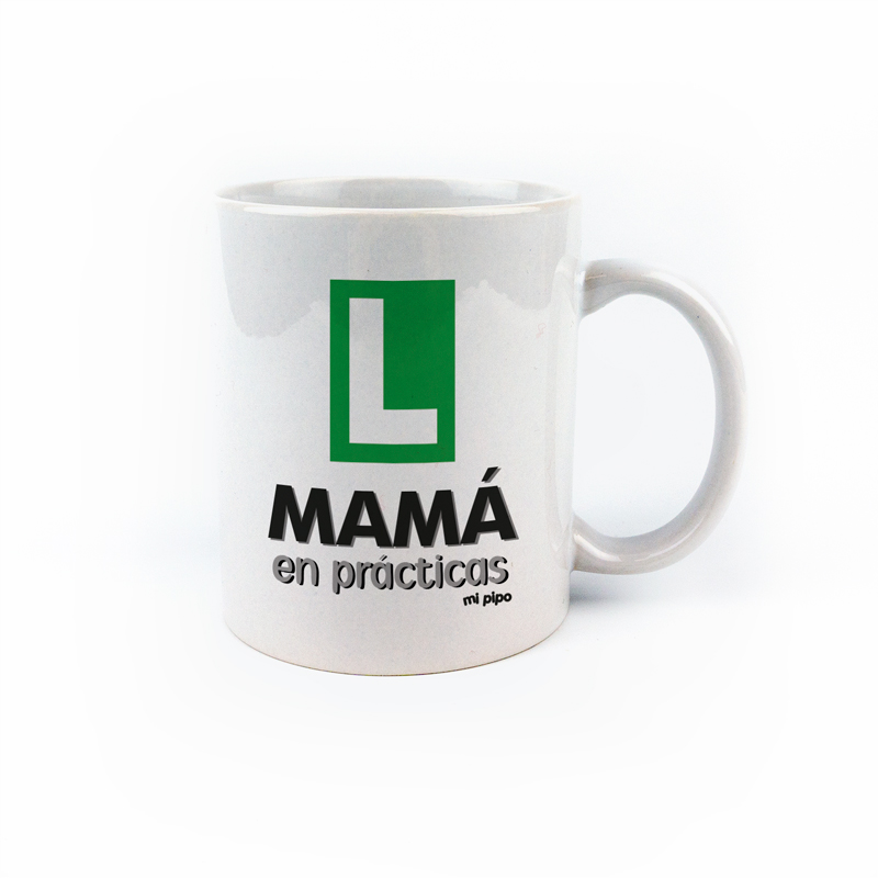 Taza Mamá en prácticas, cerámica o plástico 1 Taza mamá en prácticas