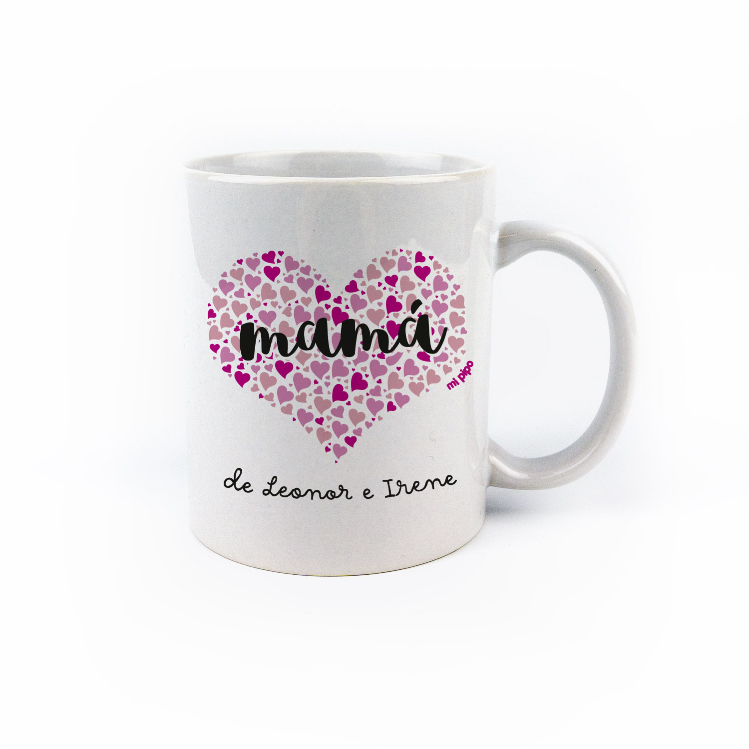 Taza Mamá Corazón de Corazones, nombres peques 2 Taza Mamá Corazón de Corazones, nombres peques - Imagen 2
