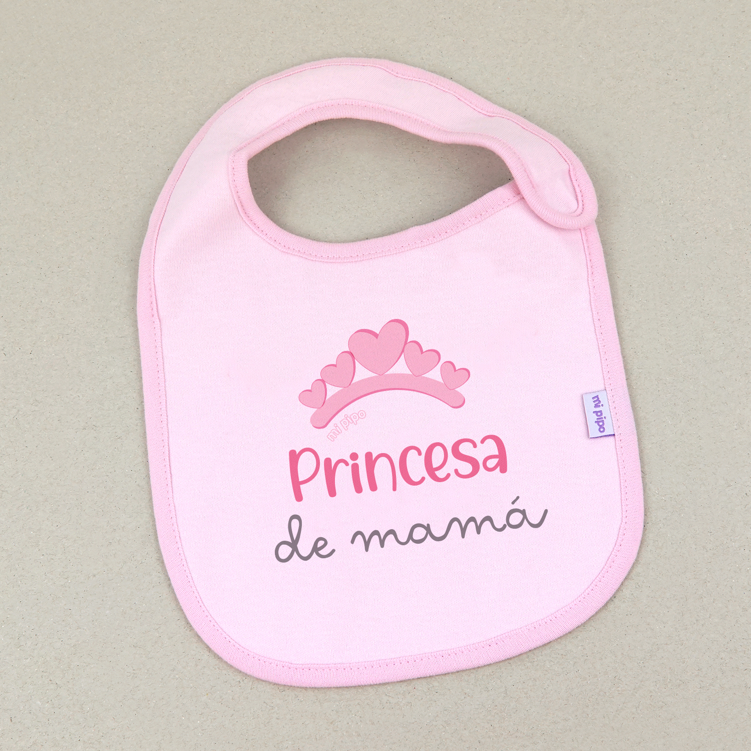 Babero Rosa Divertido Princesa de mamá 1 Babero Rosa Divertido Princesa de mamá