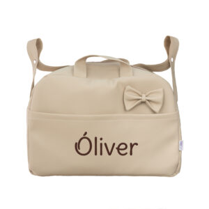 Bolso maleta beige