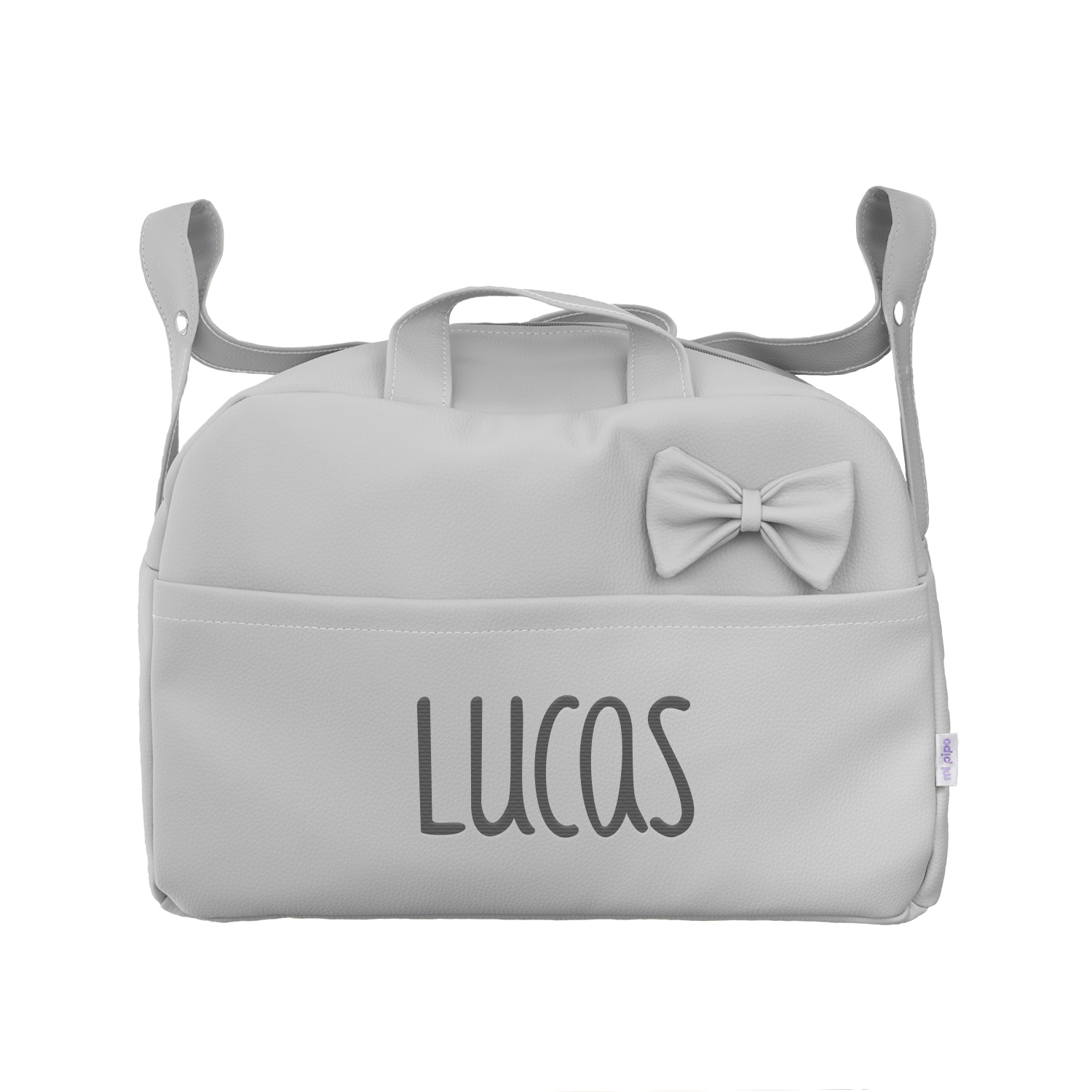 Bolso Maleta Gris personalizado 2 Bolso Maleta Gris personalizado - Imagen 2