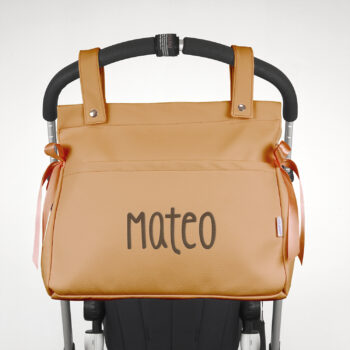 bolso panera camello
