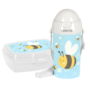 pack botella + fiambrera abeja